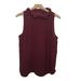 J. Crew Tops | J. Crew Burgundy Maroon Red High Neck Ruffle Detail Flowy Tank | Color: Red | Size: Xl
