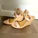 Michael Kors Shoes | Michael Kors Wedge Sandals | Color: Cream/Pink | Size: 8.5