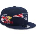 Men's New Era Navy England Patriots Icon 9FIFTY Snapback Hat