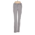 Ann Taylor LOFT Jeans - Low Rise Skinny Leg Denim: Gray Bottoms - Women's Size 24 - Light Wash