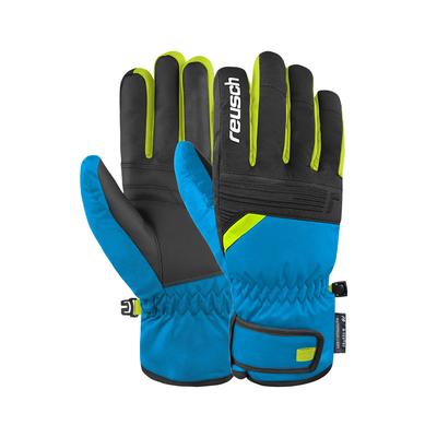 Skihandschuhe REUSCH "Baldo R-TEX XT", Damen, Gr. 7,5, blau (blau, schwarz), 80% Polyester, 19% Polyurethan, 1% Elasthan, mehrfarbig, klassisch, Handschuhe, warm und wasserdicht Image