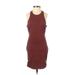 Dainty Hooligan Casual Dress - Sheath: Brown Solid Dresses - Women's Size Small