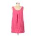 Old Navy Casual Dress - Shift Scoop Neck Sleeveless: Pink Print Dresses - Women's Size Medium