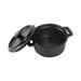 Elite Global Solutions JWB53-B Illogical 6 oz Melamine Mini Pot Server w/ Lid, Black