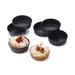 Matfer Bourgeat 345151 Exoglass 4" Round Fluted Tart Mold - Non-Stick, Composite