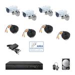 Housecurity - kit de vidéosurveillance ahd ip cloud dvr 4 canaux 4 caméras 5 mpx hd 1 tb