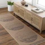 Yuki 9' x 12' Cottage Mocha/Taupe/Soft White/Multi Brown/Clay Washable Area Rug - Hauteloom