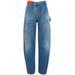 Twisted Workwear Wide Leg Jeans - Blue - J.W. Anderson Jeans