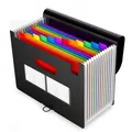 Organiseur de fichiers en accordéon 12 couches organiseur de bureau extensible dossier A4 pour