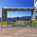 EROMMY 10' x 13' Outdoor Pergola with Retractable Canopy, Aluminum Frame, Patio Metal Shelter with Sun Shade Canopy