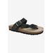 Women's Crawford Sandal by White Mountain in Black Nubuck (Size 6 M)