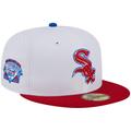 Men's New Era White/Red Chicago White Sox Undervisor 59FIFTY Fitted Hat