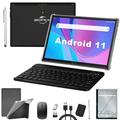 Tablet 10 inch Android Tablet Android 11 Tablet 4G Phone Tablet 2 in 1 Tablet Tablet with Keyboard 4GB RAM+64GB Storage Octa-Core Processor Dual 13MP Camera Wi-Fi Tablet Mother s Day Gift Tablet