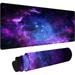 Galaxy Print Extended Big Mouse Pad Large XL Gaming Mouse Pad Desk Pad 31.5x11.8inch Long Computer Keyboard Mouse Mat Mousepad with 3mm Non-Slip Base and Stitched Edge for Home Office Work