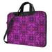 Purple Triangle Mosaic Laptop Bag 13 inch Laptop or Tablet Business Casual Laptop Bag