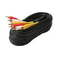 Steren 12ft 3-RCA Composite A/V Cable RG59 with Gold Connectors