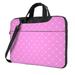 Pink Decorative Texture Laptop Bag 15.6 inch Laptop or Tablet Business Casual Laptop Bag