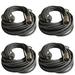 AxcessAbles XLR Male to XLR Female Audio Cable - 50ft | XLR to XLR Balanced Mic Cable | Microphone Cable | 3-Pin Mic Cord | AxcessAbles XLR-XLR50-50ft (4-Pack)