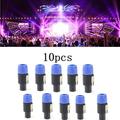 Mingyiq 10PCS NL4FC Speaker Connectors 4 Pin Male Audio Speakon Ohm Plug Adapter