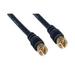 CableWholesale 10X2-01103G 3 ft. RG59 F-Pin Coaxial Cable with Gold Connectors - F-Pin Male Black