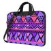 Tribal Purple Seamless Laptop Bag 13 inch Laptop or Tablet Business Casual Laptop Bag