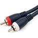 Steren Python Home Theater Audio Cable - RCA Male - RCA Male - 6ft - Blue