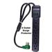 6 Outlet Surge Protector Power Strip Electric Cord Right Angle Plug Switch 2.5 F