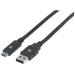 Manhattan SuperSpeed USB C Device Cable USB 3.2 Gen 1 Type-A Male to Type-C Male 5 Gbps 6 ft. Black