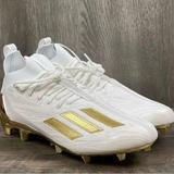 Adidas Shoes | Adidas Adizero Primeknit Mens Football Cleats Size White Gold Gx5100 | Color: Gold/White | Size: Various