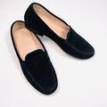 J. Crew Shoes | J.Crew Black Suede Slip On Penny Loafers Made In Italy | Color: Black | Size: 7