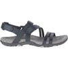 Sandale MERRELL "SANDSPUR ROSE CONVERT", Gr. 37, schwarz, Leder, sportlich, Schuhe, mit Klettverschluss