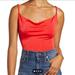 Free People Tops | Free People Intimately Love Glare Cowl Neck Bodysuit Size Xl Nwt | Color: Orange/Red | Size: Xl