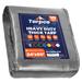 Tarpco Safety 24 ft. x 50 ft. 10 Mil Heavy Duty Polyethylene Tarp, Waterproof, Rip & Tear Proof Aluminum in Gray | 1 H x 24 W x 50 D in | Wayfair