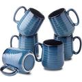 QXXSJ Ceramic Coffee Mug Set Of 4.12oz Coffee Cups Ceramic Mugs w/ Large Handle For Coffee, Tea | 4.25 H x 3.34 W in | Wayfair hyx-B0B5QY4B44
