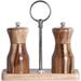 SC0GO Acacia Wood Salt & Pepper Grinder Set, Adjustable Coarseness Ceramic Rotor Wood in Brown/White | 4.5 H x 2 W x 2 D in | Wayfair YQ-P021
