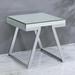 Everly Quinn Sled End Table Mirrored in Gray | 23 H x 23 W x 23 D in | Wayfair 35ADBAE20B334E80826B9CE5FD63555E