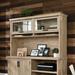 Upper Square™ Aspen Post 41.33" H x 65.12" W Desk Hutch Manufactured Wood in Black/Brown | 41.33 H x 65.12 W x 15.13 D in | Wayfair