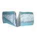 The Holiday Aisle® Glitter Metallic Lame Wired Edge Ribbon Plastic in Blue | 4 H x 360 W x 4 D in | Wayfair F36FE159850A464A83A578890743878F