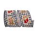 The Holiday Aisle® Box Net Nestle Wired Ribbon Fabric in Black/Red/White | 2.5 H x 360 W in | Wayfair B75DDCB032E243A0963D2CC60139B995