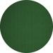 Green Round 6' Area Rug - Latitude Run® Contemporary 189 Emerald Machine Washable Area Rugs 72.0 x 72.0 x 0.08 in Polyester/Chenille | Wayfair