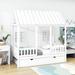 Harper Orchard Harbine Twin Platform Bed Wood in White | 81 H x 41 W x 77 D in | Wayfair E41110250F0144AB8807804D4339E346