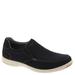 Florsheim Lakeside Canvas Moc Toe Slip On - Mens 8.5 Black Slip On XW