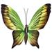 August Grove® Butterfly Wall Décor Metal in Gray/Green/Yellow | 15 H x 21 W x 4 D in | Wayfair 65963131CC7D43D1BD7119204DE87594