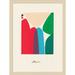 AllModern Olav The Mountains We Move in Our Minds by - Picture Frame Graphic Art Paper, Wood in Blue/Green/Red | 21 H x 16 W x 1 D in | Wayfair