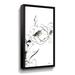 Winston Porter Sketch Of Roses Panel III Gallery Wrapped Floater-Framed Canvas in Black/Gray/White | 12 H x 6 W x 2 D in | Wayfair