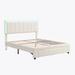 Ivy Bronx Corianne Queen Tufted Storage Platform Bed Wood & Upholstered/ in White | 45.7 H x 64.2 W x 82.7 D in | Wayfair