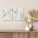 Bay Isle Home™ 2 Piece Wrapped Canvas & Framed Print Set - Palm Sway by PI Creative Art Canvas in Gray | 10 H x 8 W in | Wayfair