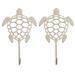 Bay Isle Home™ Tethys Turtle Wall Organizer w/ Key Hooks Metal in Gray | 7.4 H x 4.25 W x 1 D in | Wayfair 457F5B6FEA4A4E5DAE9AA3A5F92F53A4