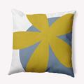 Latitude Run® Throw Square Pillow Cover & Insert by E by Design Polyester/Polyfill blend in Yellow | 18 H x 18 W x 7 D in | Wayfair