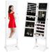 Red Barrel Studio® Jewelry Armoire Manufactured Wood in White | 58 H x 18 W x 16 D in | Wayfair B06B4B0A43CF492D9EE5BC190D0E2530